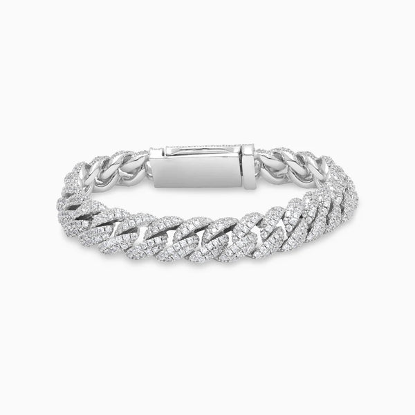 BRACELET CUBAN ARGENT - 10MM
