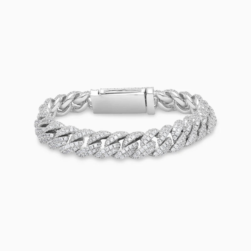 BRACELET CUBAN ARGENT - 10MM