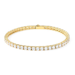 BRACCIALE TENNIS IN ORO GIALLO