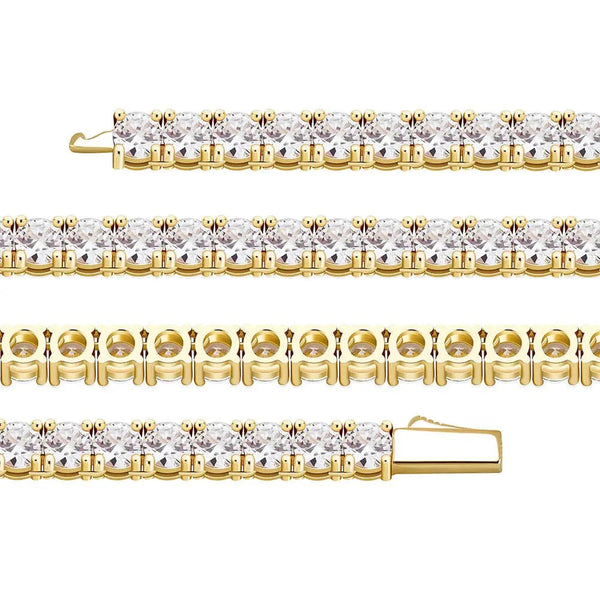 BRACCIALE TENNIS IN ORO GIALLO