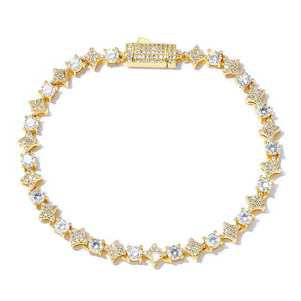 BRACELET TENNIS STARS OR