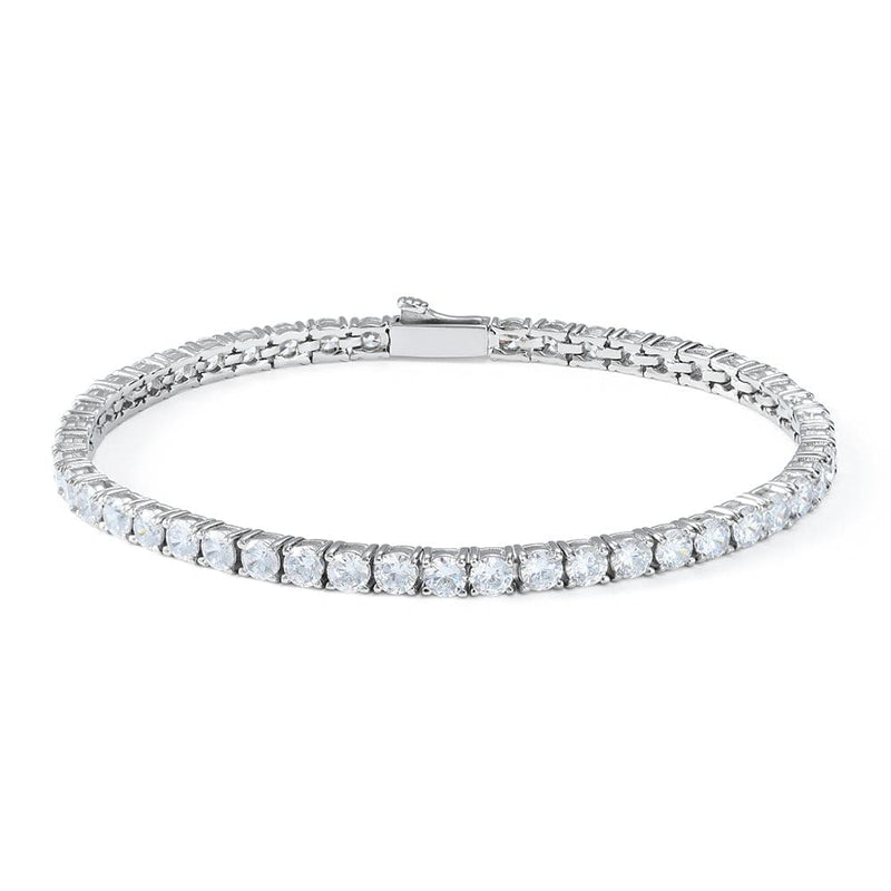 BRACCIALE TENNIS IN ORO BIANCO