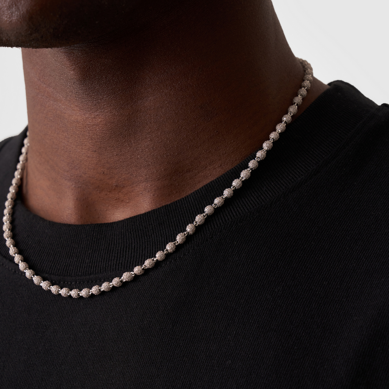 Chaîne Pearl Ice Argent