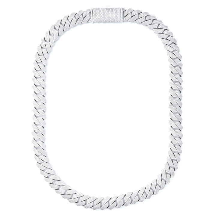 Chaîne Cuban Prong Argent - 15MM