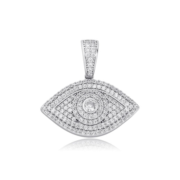 PENDENTIF EYE EVIL ARGENT