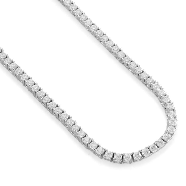CATENA DA TENNIS IN ORO BIANCO - 4MM