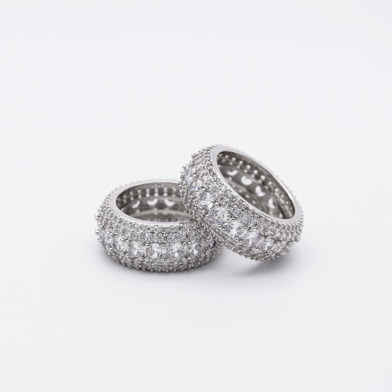 ANELLO RETIS IN ORO BIANCO GHIACCIO