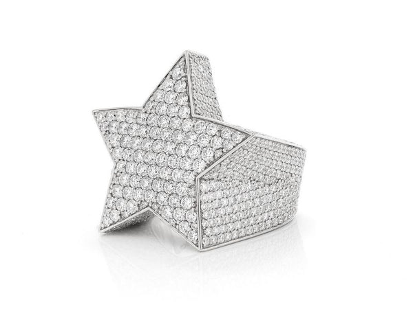 ANELLO ICE STAR IN ORO BIANCO