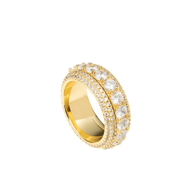 ANELLO RETIS IN ORO GIALLO GHIACCIO