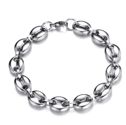 BRACCIALE IN CHICCHI DI CAFFÈ IN ARGENTO 
