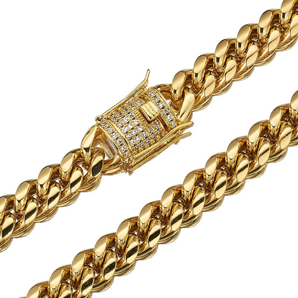 CATENA IN ORO CLASSICA CUBANA - 10MM 