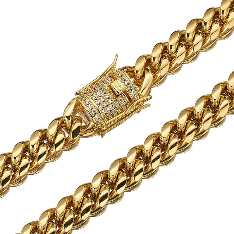 CATENA IN ORO CLASSICA CUBANA - 10MM 